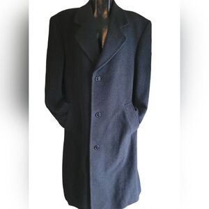 Oscar de la Renta Black Pea Coat